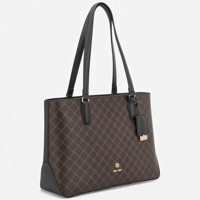 Nine West Lakelyn Tote | Style: Brown/Black | by TSC