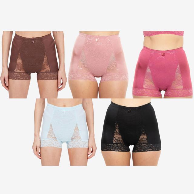 Rhonda Shear Shapewear Shear Pin Up Panty (5 pack) | Style: Sienna/Pinks | Size: 2X | by TSC