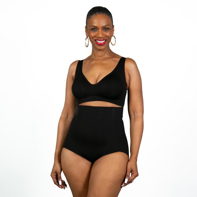 Rhonda Shear Shapewear Shear Power Gel Shaping Brief | Style: Black | Size: XS | by TSC