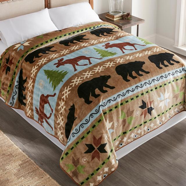 Shavel Knit Blanket (90" x 90") | Style: Wilderness | by TSC