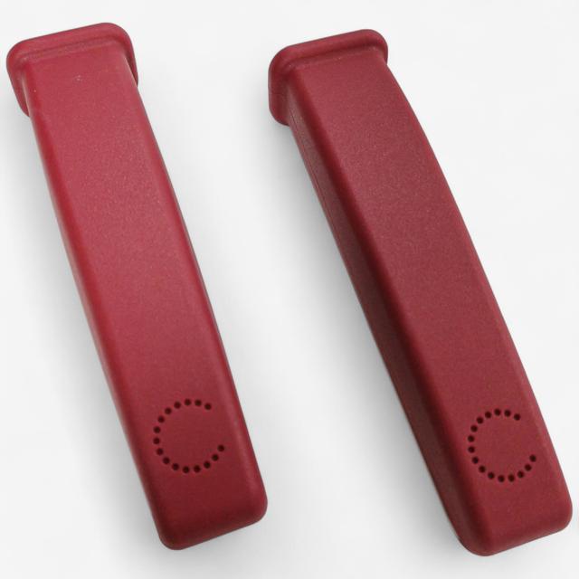 Curtis Stone Set of 2 Universal Stick Handle Covers | Style: Red | by TSC