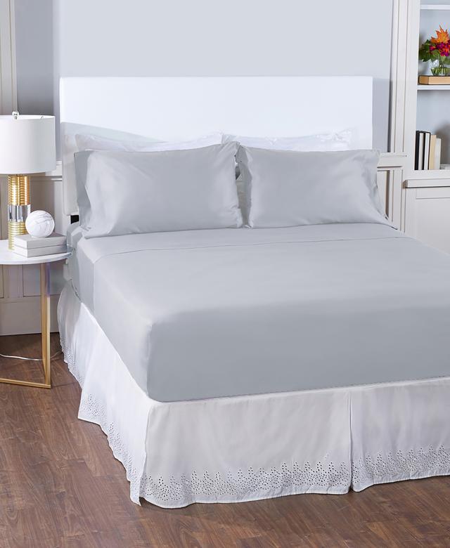 Home Suite 600 Thread-Count 100% Egyptian Cotton Sheet Set | Style: Silver | Size: TWIN XL | by TSC