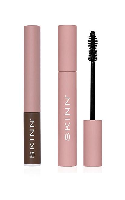 Skinn Scientific Colour Eyebrow Gel + Lash Redemption 4-in-1 Mascara | Style: Dark Brown | by TSC