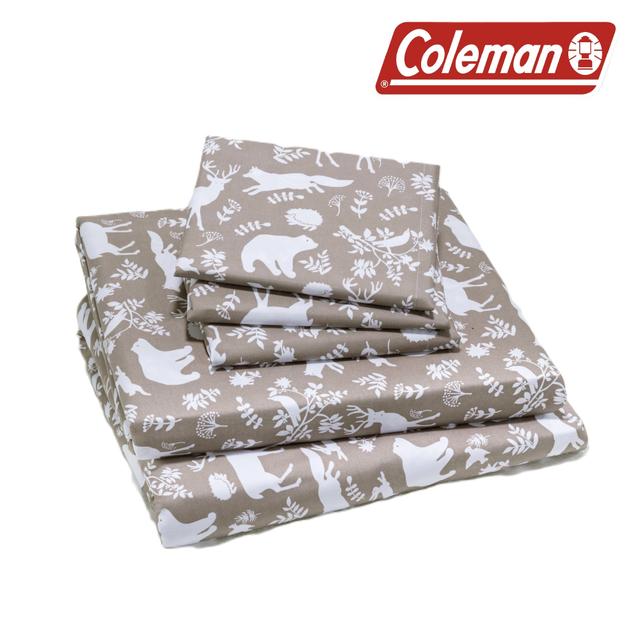 Coleman Printed Microfibre 4-Piece Sheet Set with Bonus Pillowcase | Style: Woodland | Size: KING | by TSC