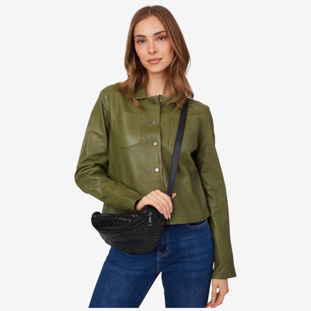 Mauritius Parker Leather Crossbody Bag | Style: Black | by TSC