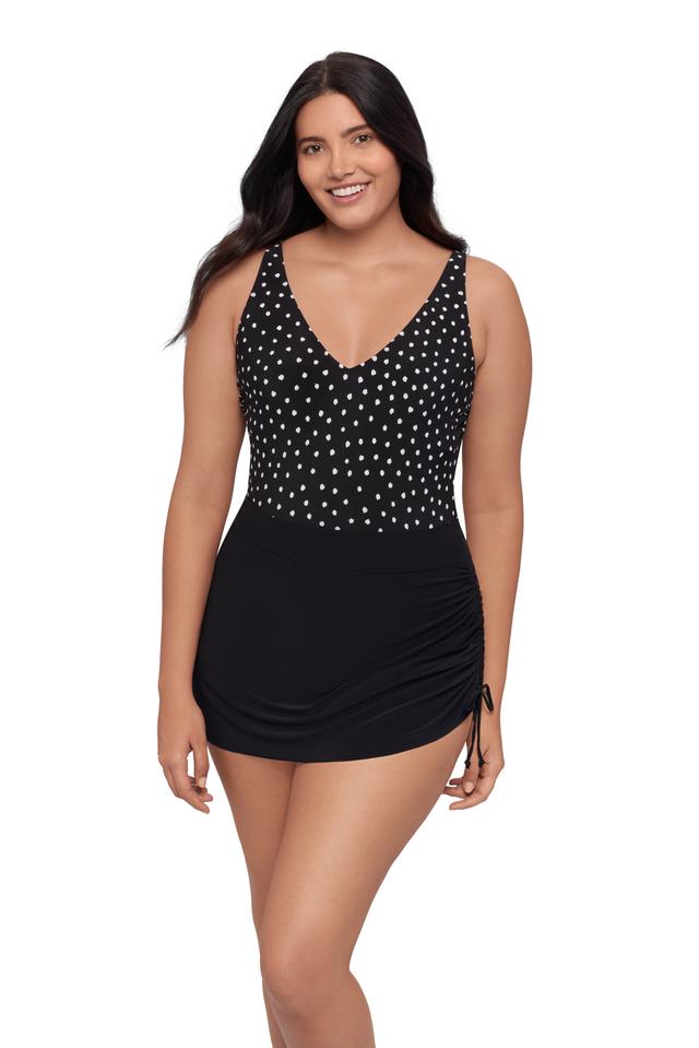 Trimshaper Julie Swimdress | Style: Black/White | Size: 16 | by TSC