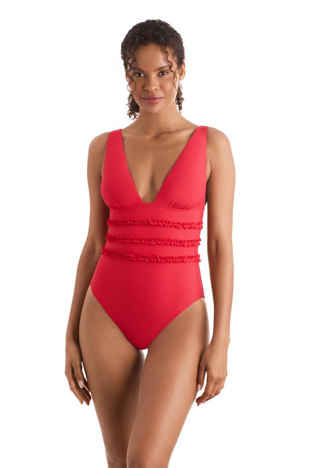 Mimi Flamingo Sonny One Piece Bathing Suit | Style: Punch | Size: 10 | by TSC