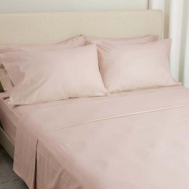 Home Suite Luxury 500 Thread Count Egyptian Cotton Herringbone 6-Piece Sheet Set | Style: Peony | Size: DOUBLE | by TSC