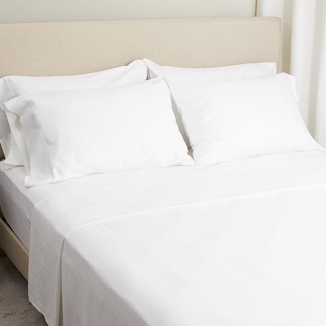 Home Suite Luxury 500 Thread Count Egyptian Cotton Herringbone 6-Piece Sheet Set | Style: White | Size: CALIFORNIA KING | by TSC