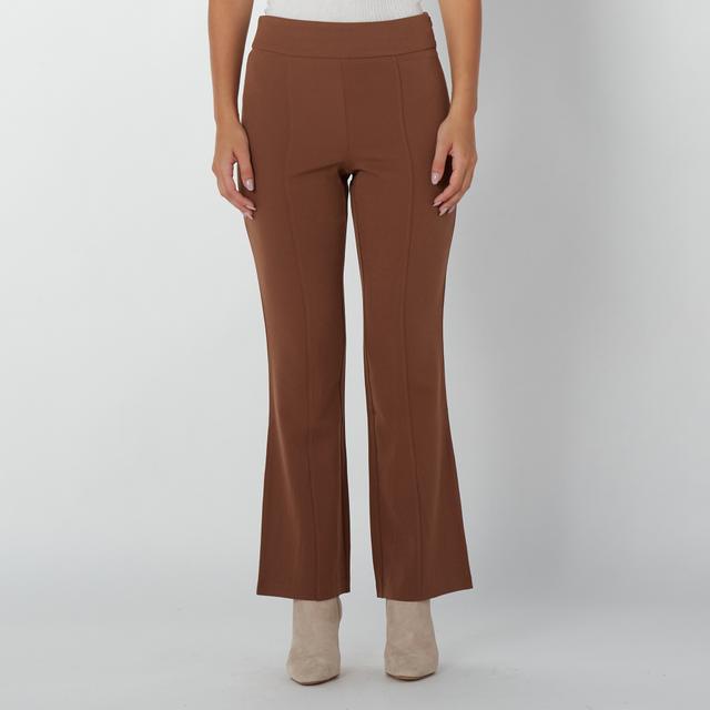 Badgley Mischka Pull-On Techno Flare Pant | Style: Caramel | Size: XS | by TSC
