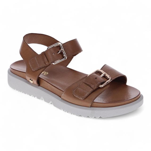 Revere Footwear Revere Nilah Cyprus Backstrap Sandal | Style: Tan | Size: 41 | by TSC