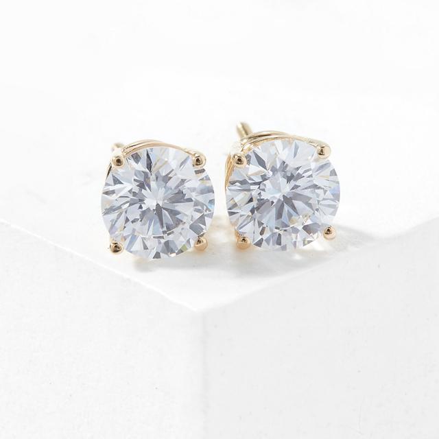 EVERA Diamonds 14K Gold 1.50ctw Diamond Stud Earrings | Style: Yellow Gold | by TSC