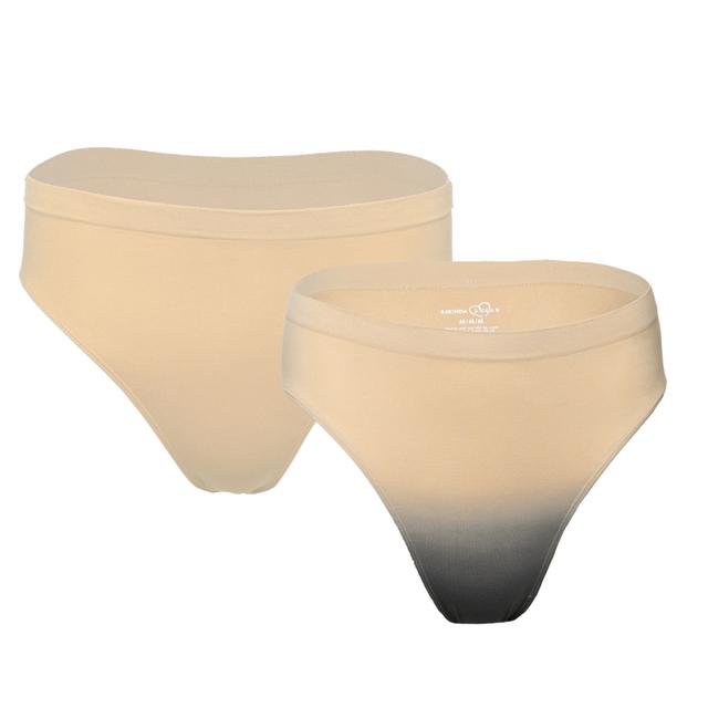 Rhonda Shear Shapewear Shear Two-Pack Ombre Ahh Brief | Style: Beige Ombre/Bge | Size: 2X | by TSC