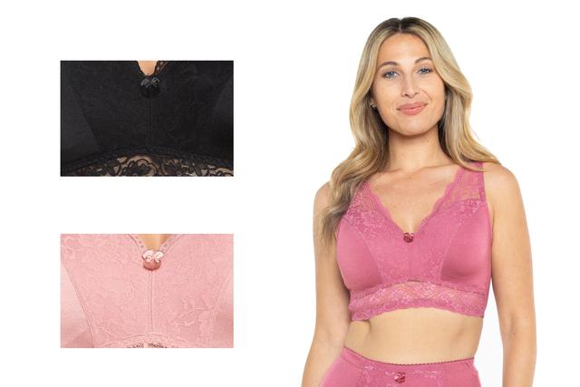 Rhonda Shear Shapewear Shear Curve Envy Pin-Up Bra (3-Pack) | Style: Pinks | Size: XS | by TSC