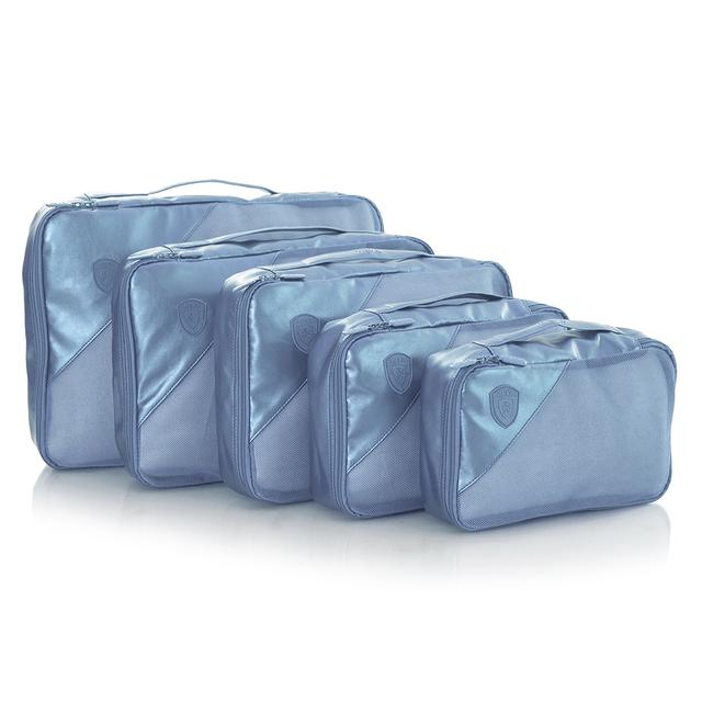 Heys Metallic 5-Piece Packing Cube Set | Style: Icy Blue | by TSC