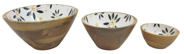 temp-tations Wooden Bowl (set of 3) | Style: Oldworldblack | by TSC
