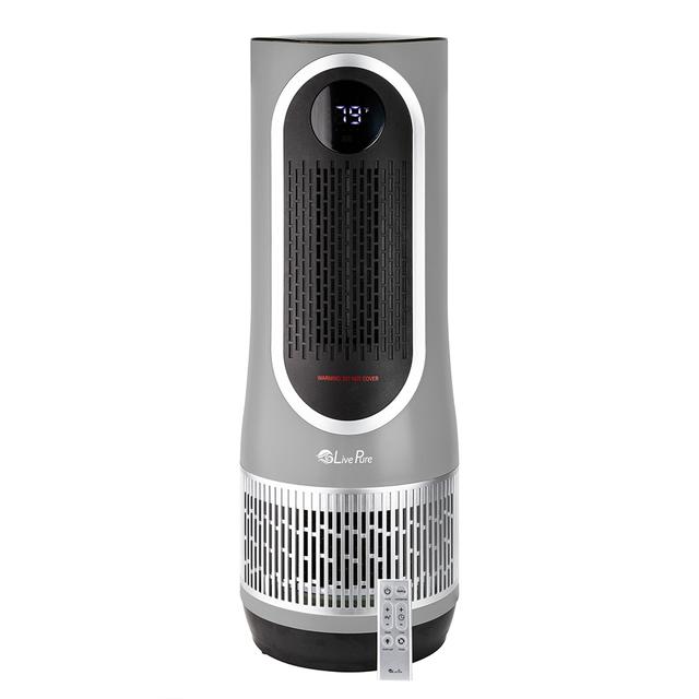 Hunter Home LivePure Clean Heat HEPA Purifier/Heater | Style: Grey | by TSC