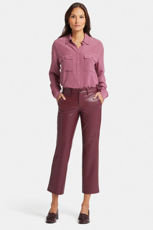 NYDJ Straight Leg Faux Leather Ankle Pant | Style: Tavern | Size: 16 | by TSC