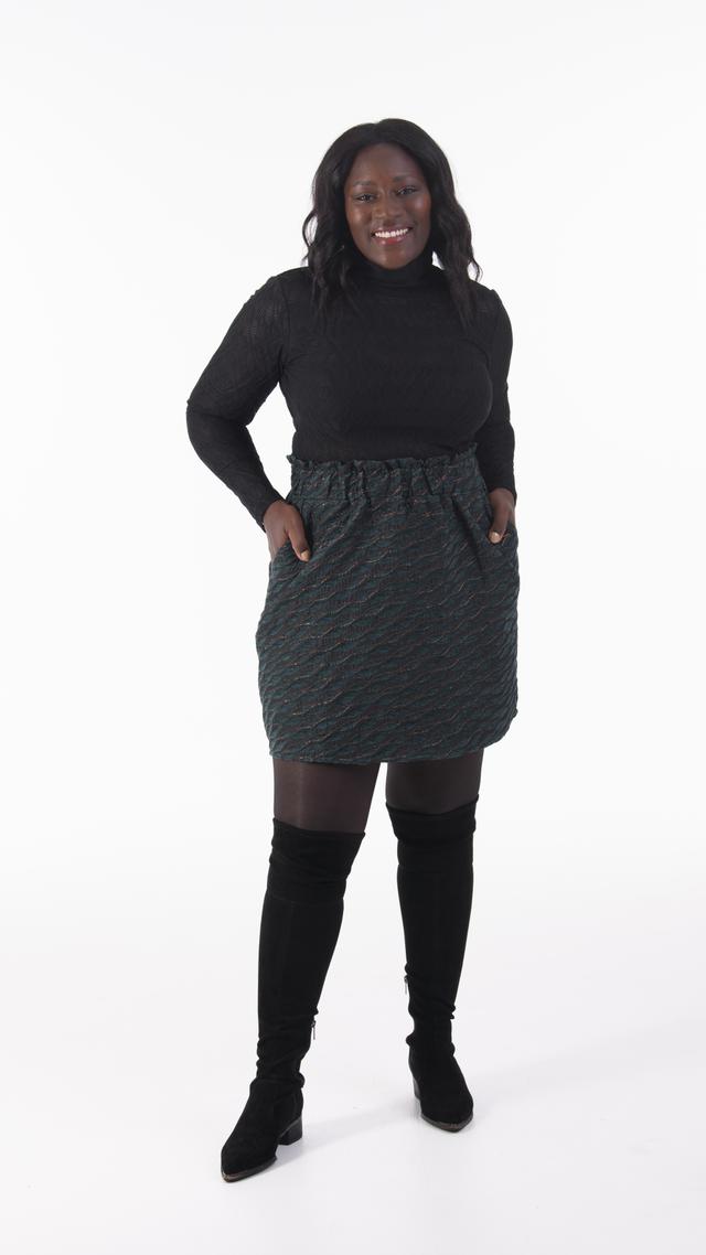 Modern Identity Skirt | Style: Green | Size: 1X | by TSC