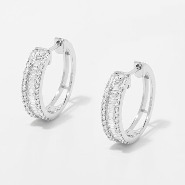 Diamond Show 14K Gold Diamond Hoop Earrings | Style: Wgl/0.50Ctw | by TSC