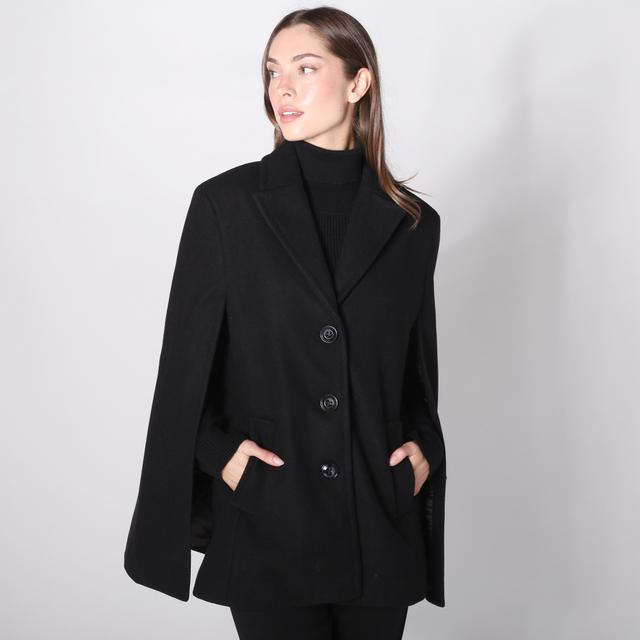 Fen Nelli Faux Wool Cape | Style: Black | Size: 8 | by TSC