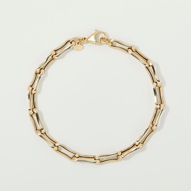 Stefano Oro 14K Yellow Gold Bamboo Link Bracelet | Size: 8" | by TSC