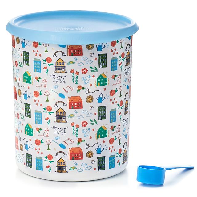 Beekman 1802 Happy Place 200 Load Goat Milk Laundry Soap With Tupperware Storage Container | Style: Rain | by TSC