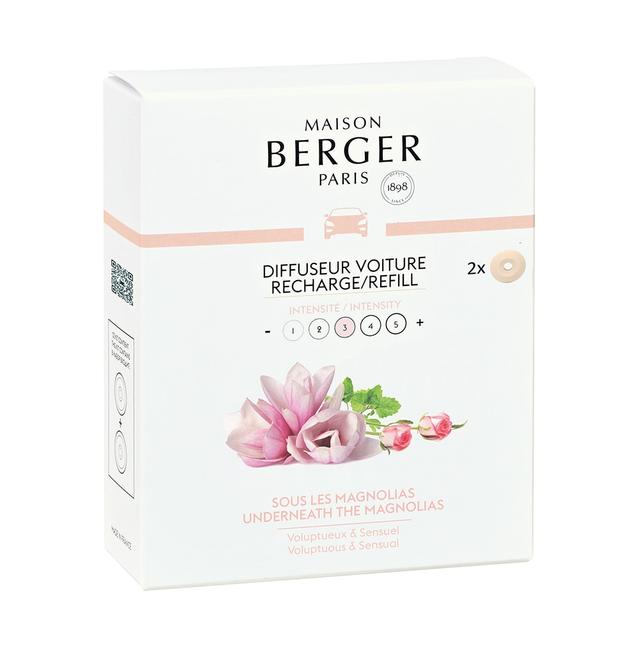 Maison Berger Paris Car Diffuser Refill (2-Pack) | Style: Magnolias | by TSC