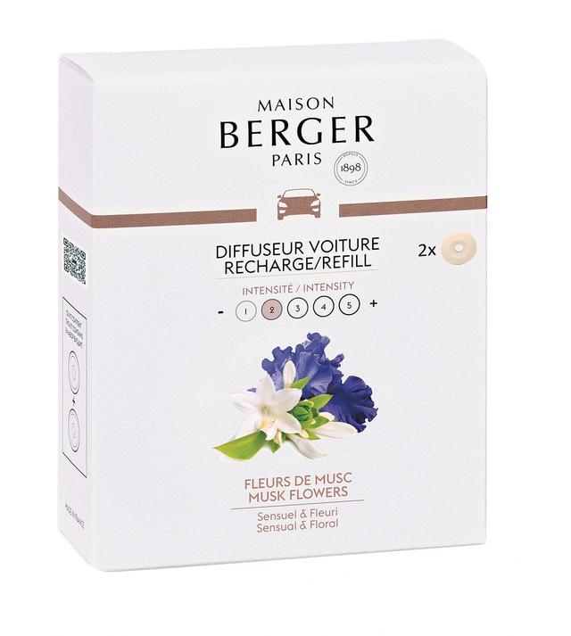 Maison Berger Paris Car Diffuser Refill (2-Pack) | Style: Musk Flowers | by TSC