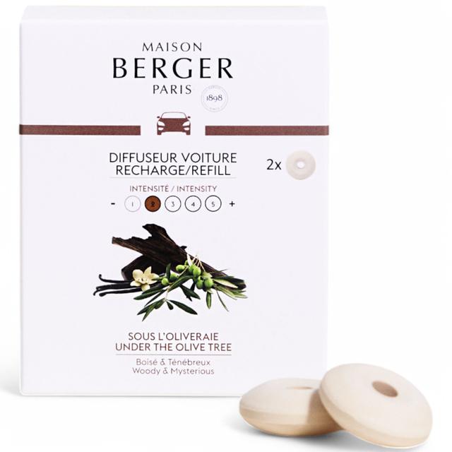 Maison Berger Paris Car Diffuser Refill (2-Pack) | Style: Under Olivetree | by TSC