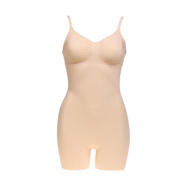 Rhonda Shear Shapewear Shear Seamless Sculpt Bodysuit | Style: Beige | Size: Small | by TSC