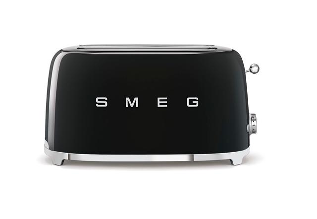SMEG 4-Slice Long-Slot Toaster | Style: Black | by TSC