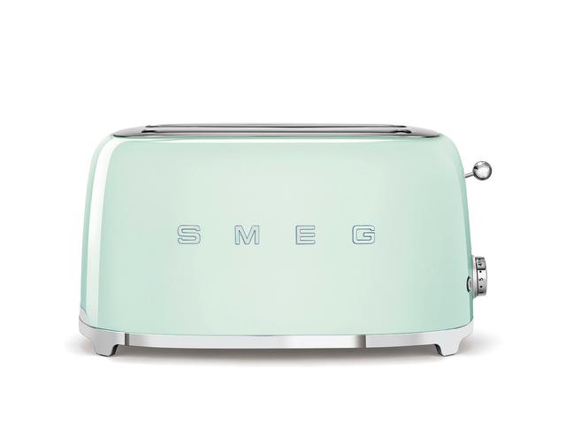 SMEG 4-Slice Long-Slot Toaster | Style: Pastel Green | by TSC