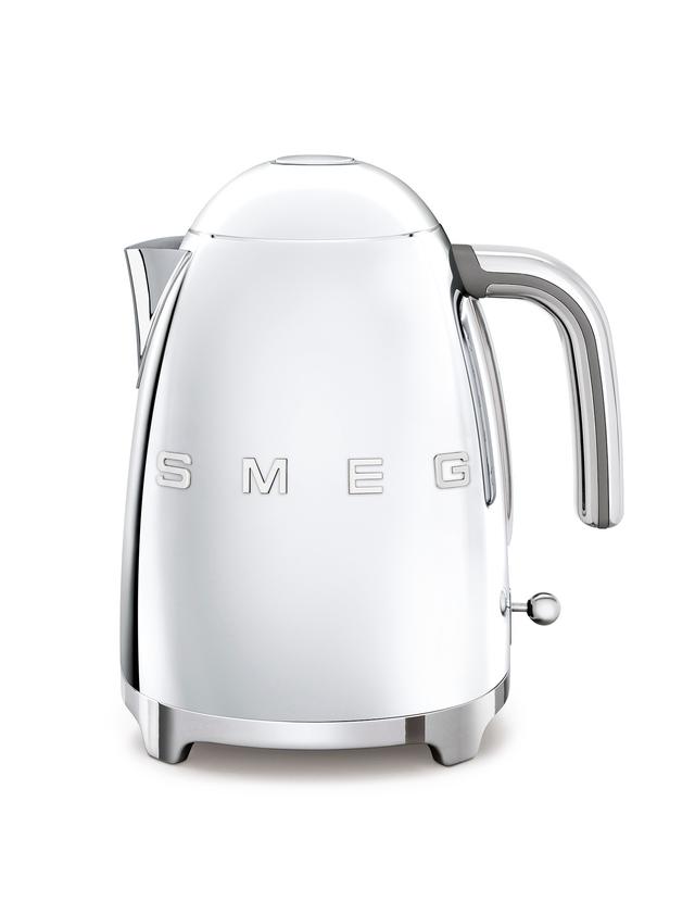 SMEG Electric Fixed Temp Kettle with 3D Logo | Style: Chrome | by TSC