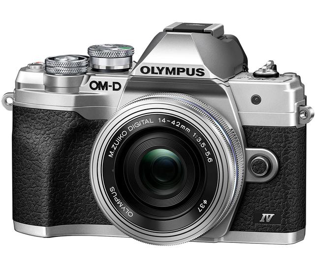 Olympus - OM System Olympus OM-D E-M10 Mark IV Silver Body with Silver M. Zuiko Digital ED 14-42 mm F3.5-5.6 EZ Lens Kit | by TSC