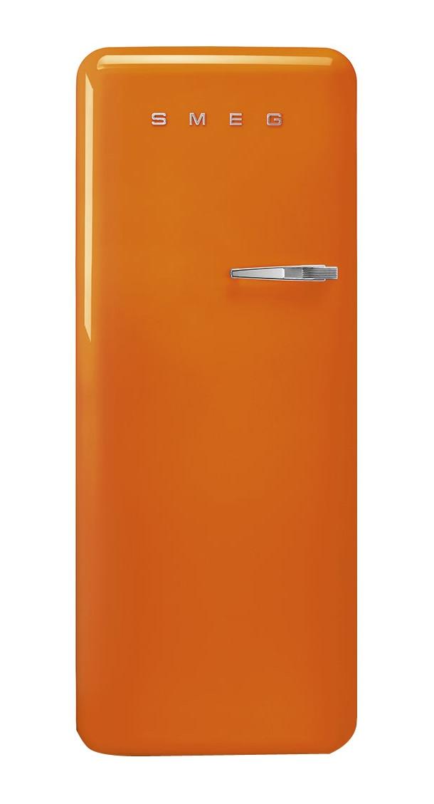 Smeg FAB28 Retro Style 24" Refridgerator (Left Hinge) | Style: Orange | by TSC