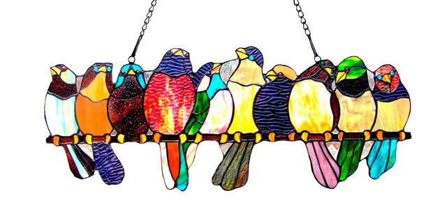 Fine Art Lighting Fine Art Tiffany Inspired Suncatcher - Birds | by TSC