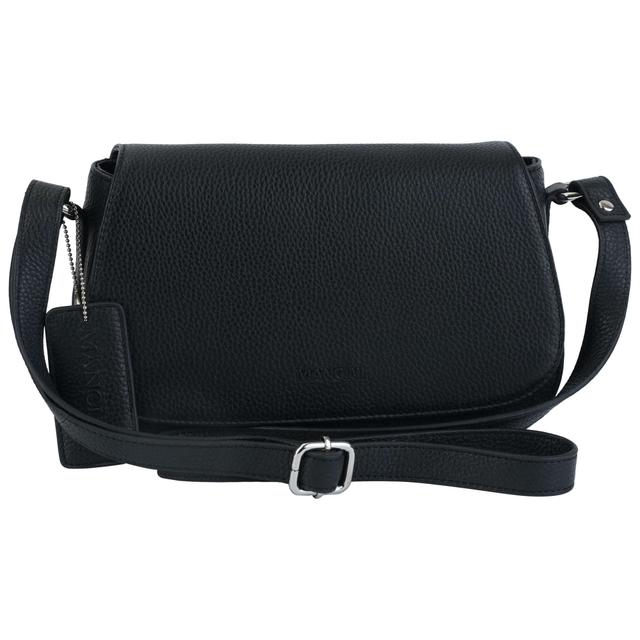 Mancini Fine Leather Bags Isabella Crossbody Handbag | Style: Black | by TSC