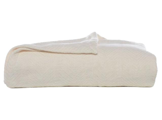 Eddie Bauer Herringbone 100% Cotton Blanket | Size: KING | by TSC