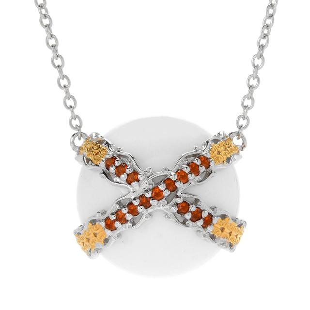 Gems En Vogue Palladium Silver Gem Bead Gemstone Necklace | Style: Onyx | by TSC