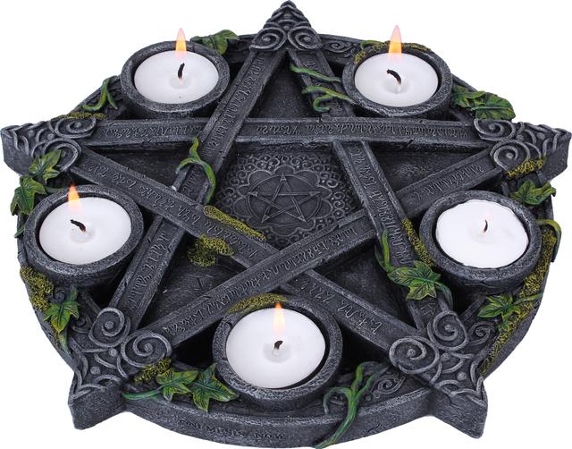 Nemesis Now Wiccan Pentagram Tea Light Holder (25.5 cm) | by TSC