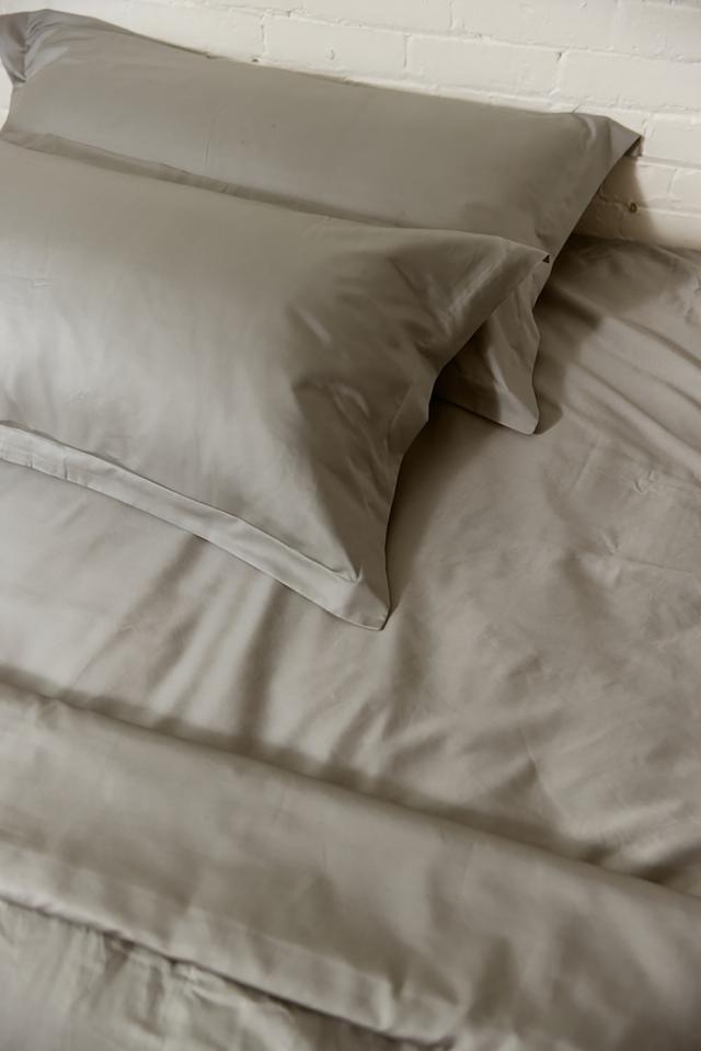 Smartsilk Organic Cotton Duvet Cover and Pillow Sham Set | Style: Grey | Size: KING | by TSC
