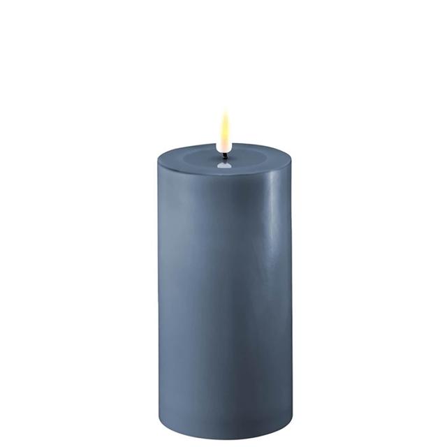 Deluxe Home Art Wax LED Candle (3" diameter) | Style: Ice Blue | Size: 3"X4" | by TSC