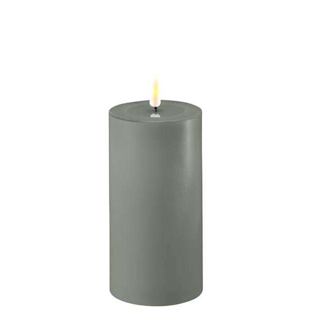 Deluxe Home Art Wax LED Candle (3" diameter) | Style: Sage | Size: 3"X6" | by TSC