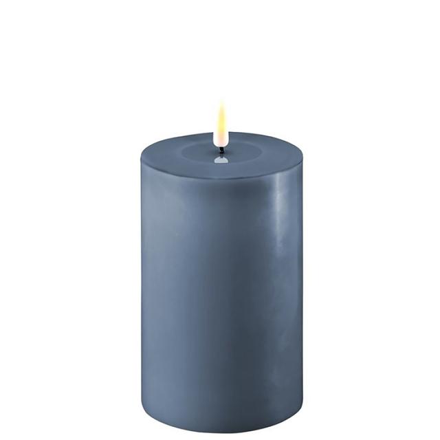 Deluxe Home Art Wax LED Candle (4" diameter) | Style: Ice Blue | Size: 4"X8" | by TSC
