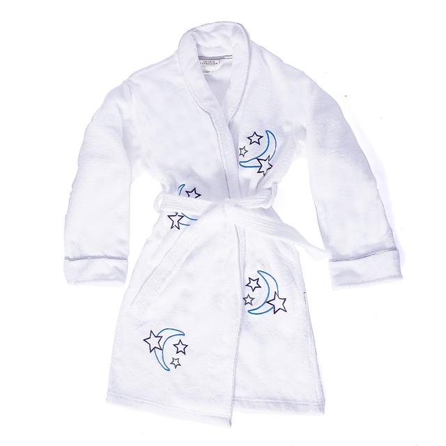 SmartSilk Kids Cotton Terry Bathrobe | Style: White | Size: 14 | by TSC