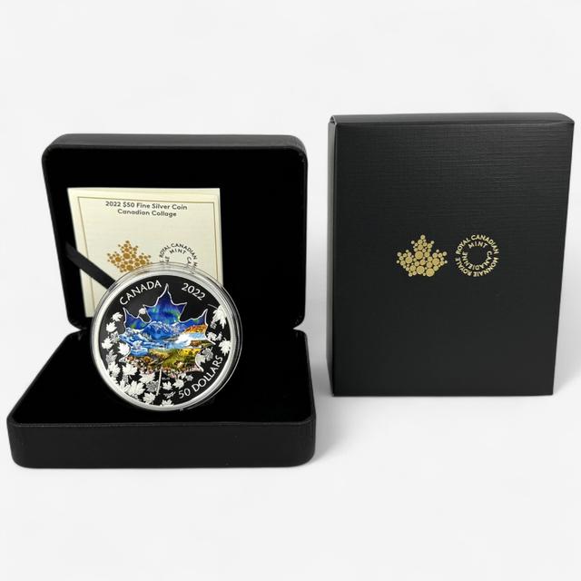 Royal Canadian Mint (RCM) 2022 Canadian Collage $50 Fine Silver Coin | by TSC