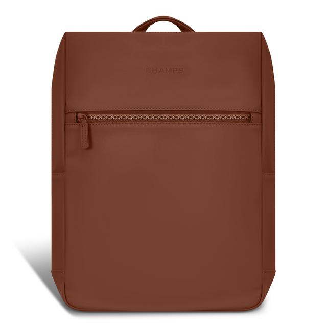 Champs Onyx Collection Water-Resistant Modern Backpack | Style: Brown | by TSC