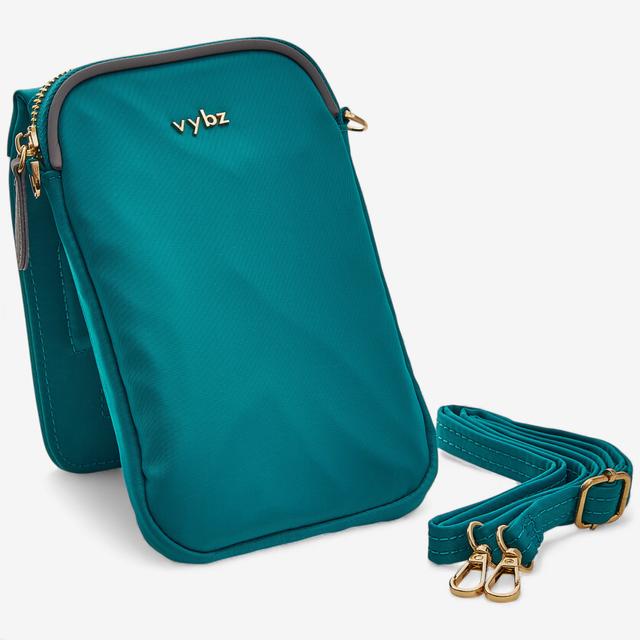 VYBZ Magnetic Pocket Pal with Cross-Body Strap | Style: Teal | by TSC