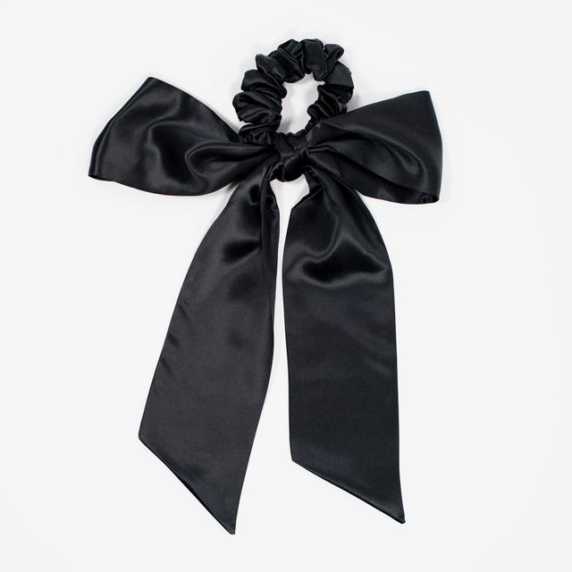 RE.VITYLÂ® Re.Vityl Silk Magic Bow Scrunchie & Ribbon (Black) | by TSC